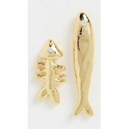 Sardine and Fishbone Earrings