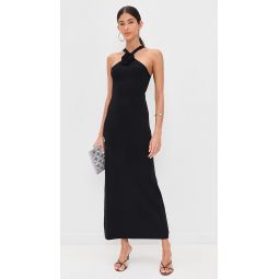 Rosette Knit Midi Dress