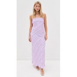 Strapless Ruffled Maxi Dress