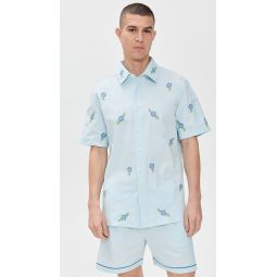 Frankie Embroidered Short Sleeve Shirt