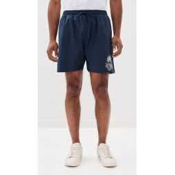 Gorkem Embroidered Linen Shorts