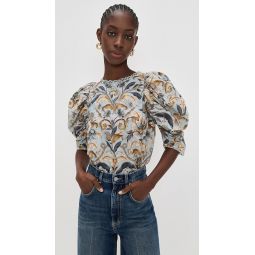Snake Garden Blue 3D Blouse