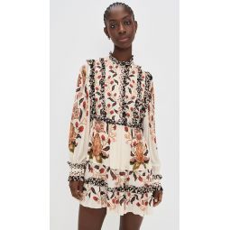 Berry Garden Cream Mini Dress