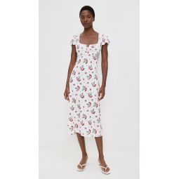 Delicate Crepe Midi Dress