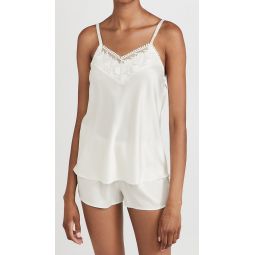 Kylie Charmeuse Cami Set with Lace