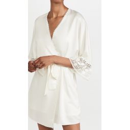 Kylie Charmeuse Wrap with Lace