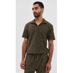 Faustino Jacquard Terry Cotton Shirt