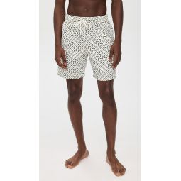 Santos Lotus Print Swim Shorts 7