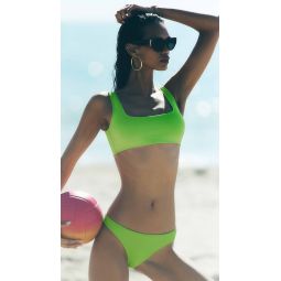 Square Neck Compression Swim Top