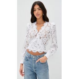 Kairi Lace Wrap Blouse