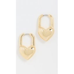 Heart Padlock Huggies