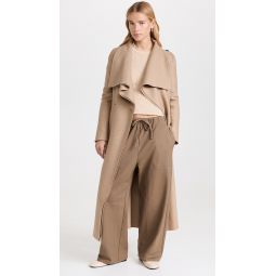 Long Volcano Coat Pressed Wool