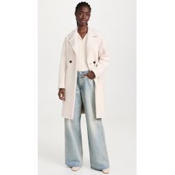 Dropped Shoulder Boucle Coat