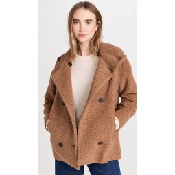 Cropped Funnel Jacket Boucle Jacket