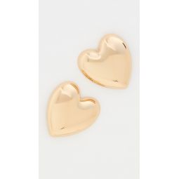 Small Puffy Heart Earrings