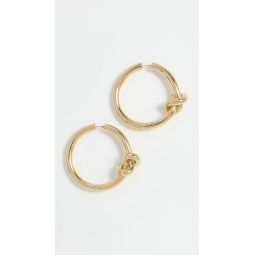Hinge Knot Baby Hoop Earrings