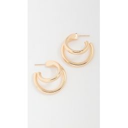 1 Double Lilly Mini Hoops