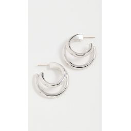1 Double Lilly Mini Hoops