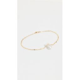 Crystal Quartz Gold Chain Bracelet