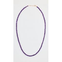 February Amethyst Beaded Necklace