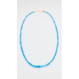 14k Blue Opal Sphere Necklace