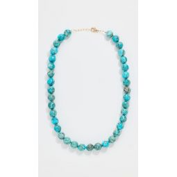 14k Jumbo Turquoise Sphere Necklace