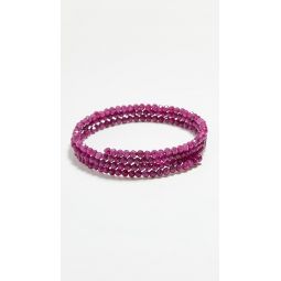 14k Ruby Triple Stack Bracelet