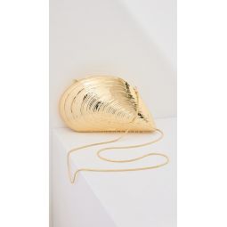 Bridget Metal Oyster Shell Clutch