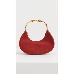 Nixi Suede Twist Handle Bag