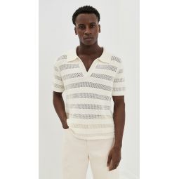 Open Knit Polo