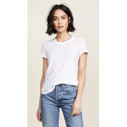 Sheer Slub Crew Neck Tee