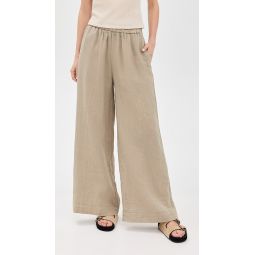 Lightweight Linen Culotte Pants