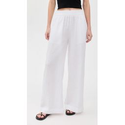 Lightweight Linen Culotte Pants