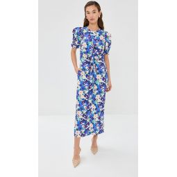Erin Dress Blue Pansy Tencel