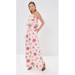 Scarlet Dress Pink Rose Silk