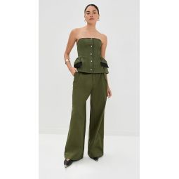 Olympe Pants Olive Canvas