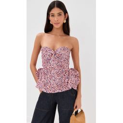 Tasha Top Pink Dots