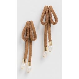 Faux Suede Bow Earrings