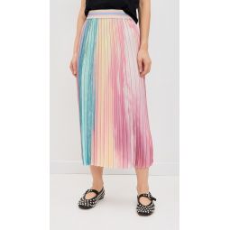 Scattered Clouds Pleated Skirt