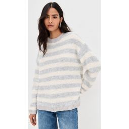 Contrast Yarn Stripe Sweater