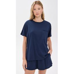 Organic Pima Tee Shorts Set