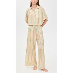 Washable Silk High Rise Pants Set