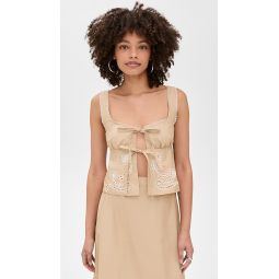 Eyelet Detail Top