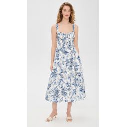 Corset Floral Midi Dress