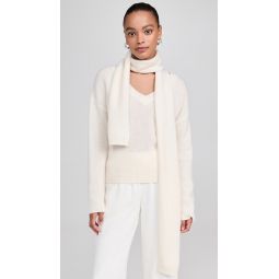 Lofty Cashmere Two Piece V Neck Scarf Set