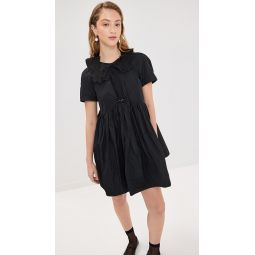 Peony Mini Dress With Pearl Pin