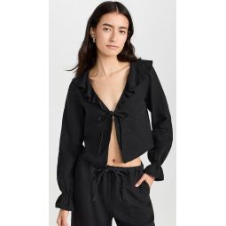 Camila Ruffle Tie Front Top