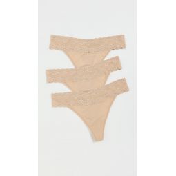 Natori Bliss Perfection One Size Classic Thong 3 Pack