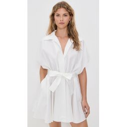 Super Sleeveless Bf Neck Shirt Flared Mini Dress