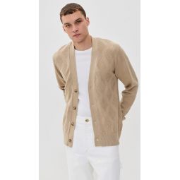 Miles Cotton Tonal Argyle Cardigan